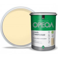 Эмаль акриловая ОРЕОЛ глянцевая слоновая кость 1,0 кг.